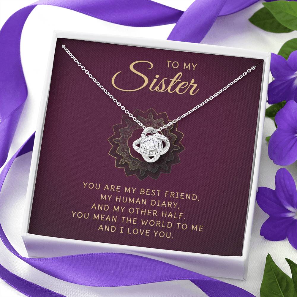 Sister Necklace From Brother, Birthday Gift For Sister, Gift From Brother, Brother And Sister Gift, Little Sister Gift, Christmas Gift