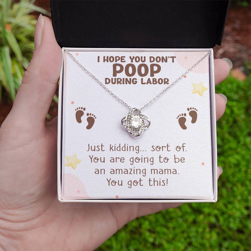 New Mom & Mom-to-Be Gift Necklace: Funny Mother's Day, Pregnancy, Baby Shower - Perfect Pregnancy Gift for New Mamas