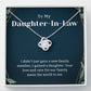 To My daughter in law - You Are My World - Love Knot Necklace