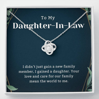 To My daughter in law Gifts, daughter in law necklace wedding, To my daughter in law birthday gifts for women, Christmas, valentine days wedding