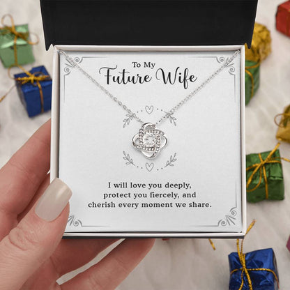 Heart Necklace with Message Card, The Perfect Gift for Fiancé, Future Wife, or Girlfriend - Celebrate Love on Anniversaries, Birthdays, Valentine's, and Mother's Day