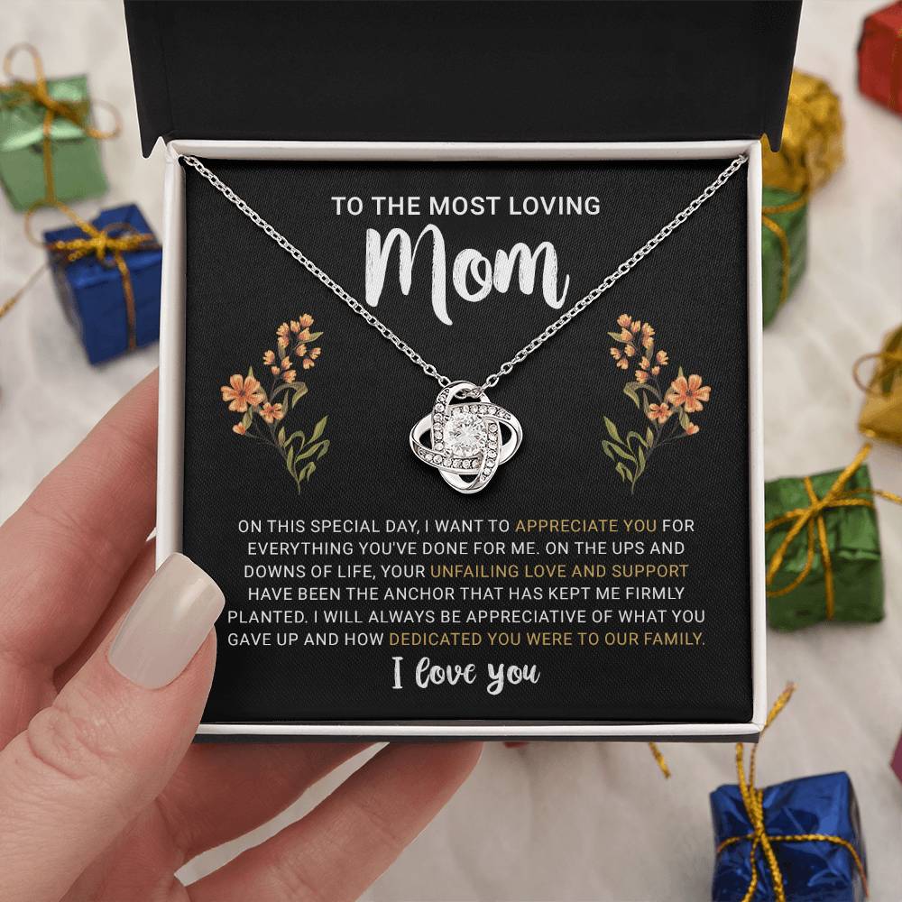 Birthday Gifts for Mom from Daughter or Son Christmas Presents For Mom, Unique Gift Ideas To My Mom Necklace Jewelry with Message Card and Gift Box