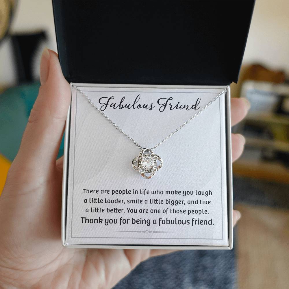 Love Knot Friendship Necklace - A Fabulous Gift for Friends - Meaningful Jewelry to Celebrate Special Bonds and Cherish Memories Together