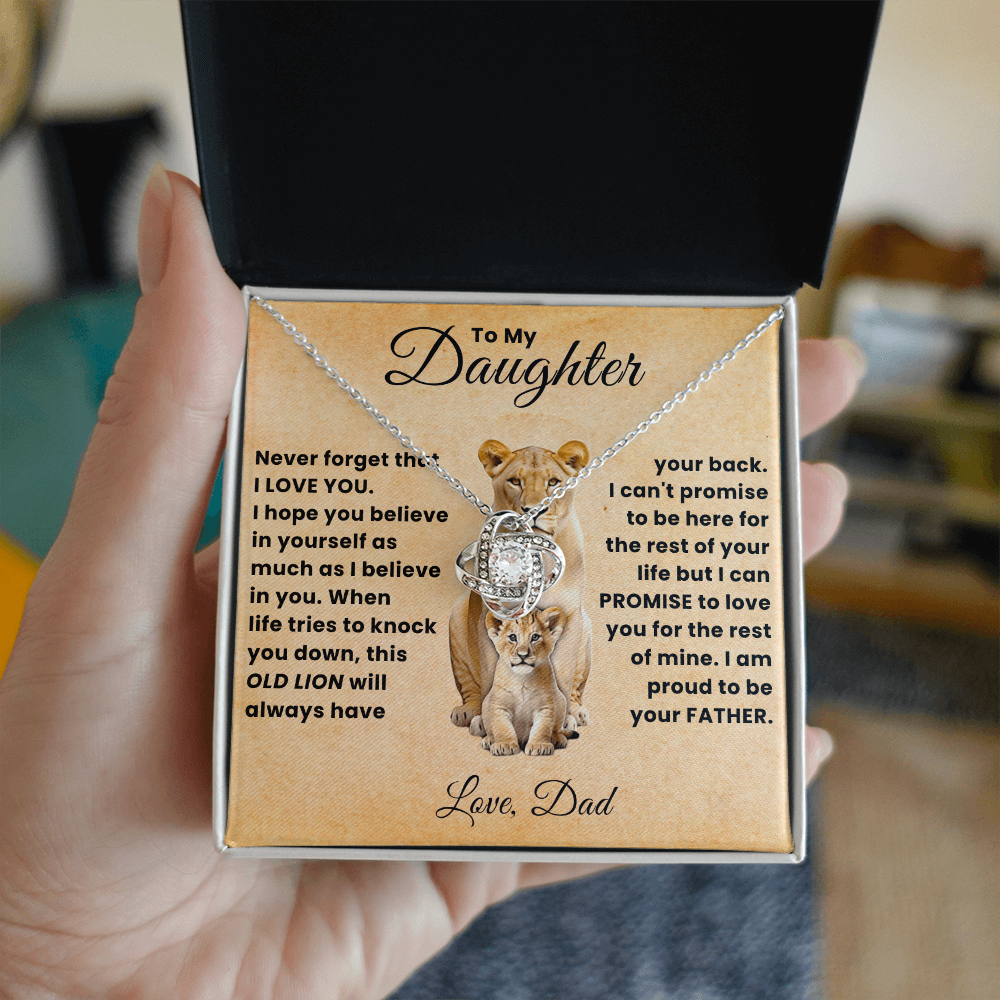 To My Beautiful Daughter Necklace From Mommy, Perfect for Mother's Day