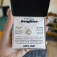 To My Daughter I Am So Thankful to Have You as a Daughter, Necklace
