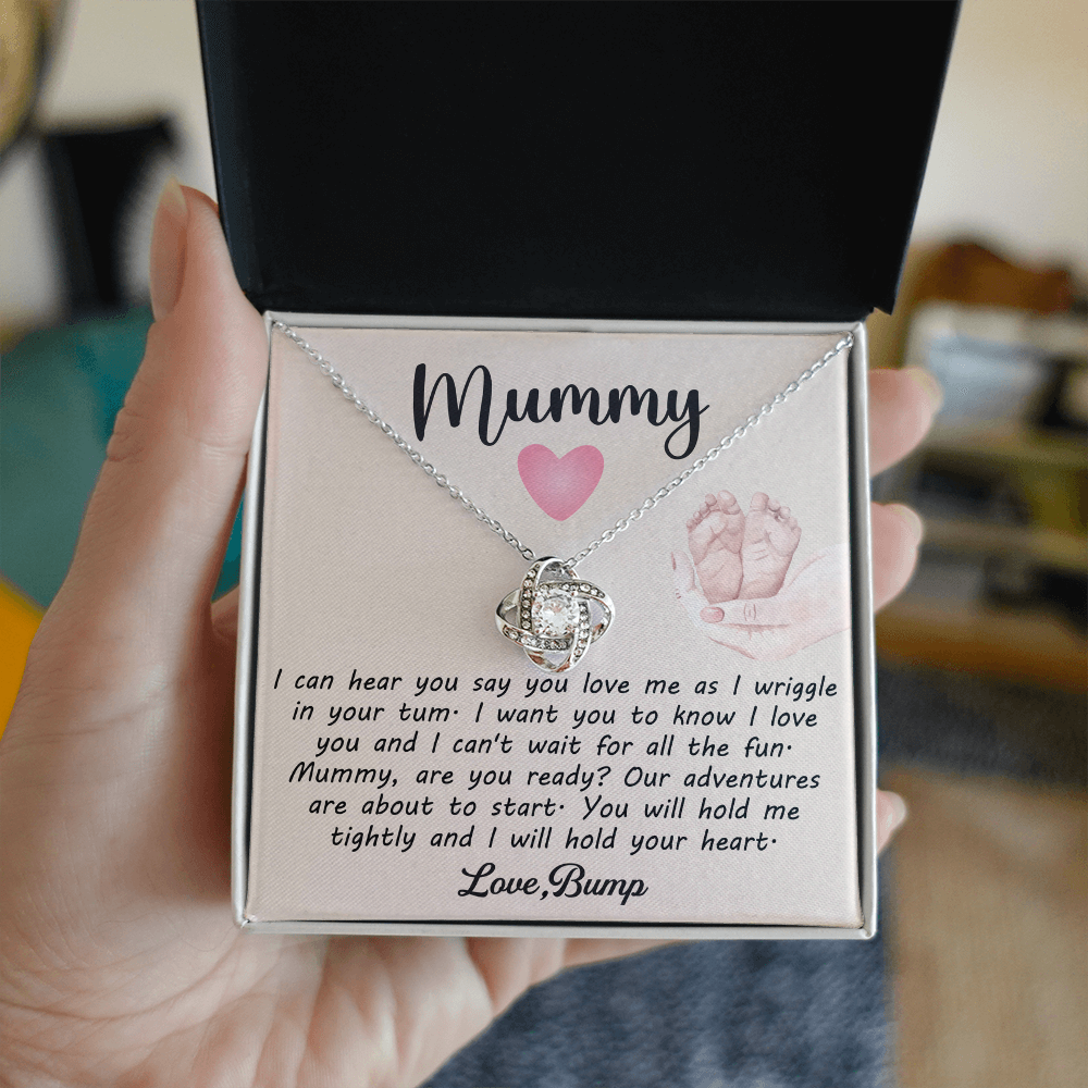 Gifts for New Moms – Love Knot Necklace, Thoughtful Gift for First-Time Moms