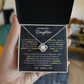 To My Daughter Necklace From Dad With Elegant Jewelry Box