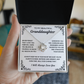 To My Granddaughter - I Will Forever Love You - Necklace