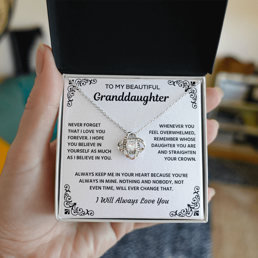 To My Granddaughter - I Will Forever Love You - Necklace