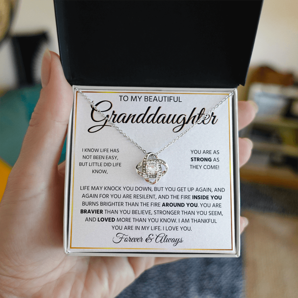 To My Granddaughter | Always Keep Me in Your Heart | Forever Love Necklace