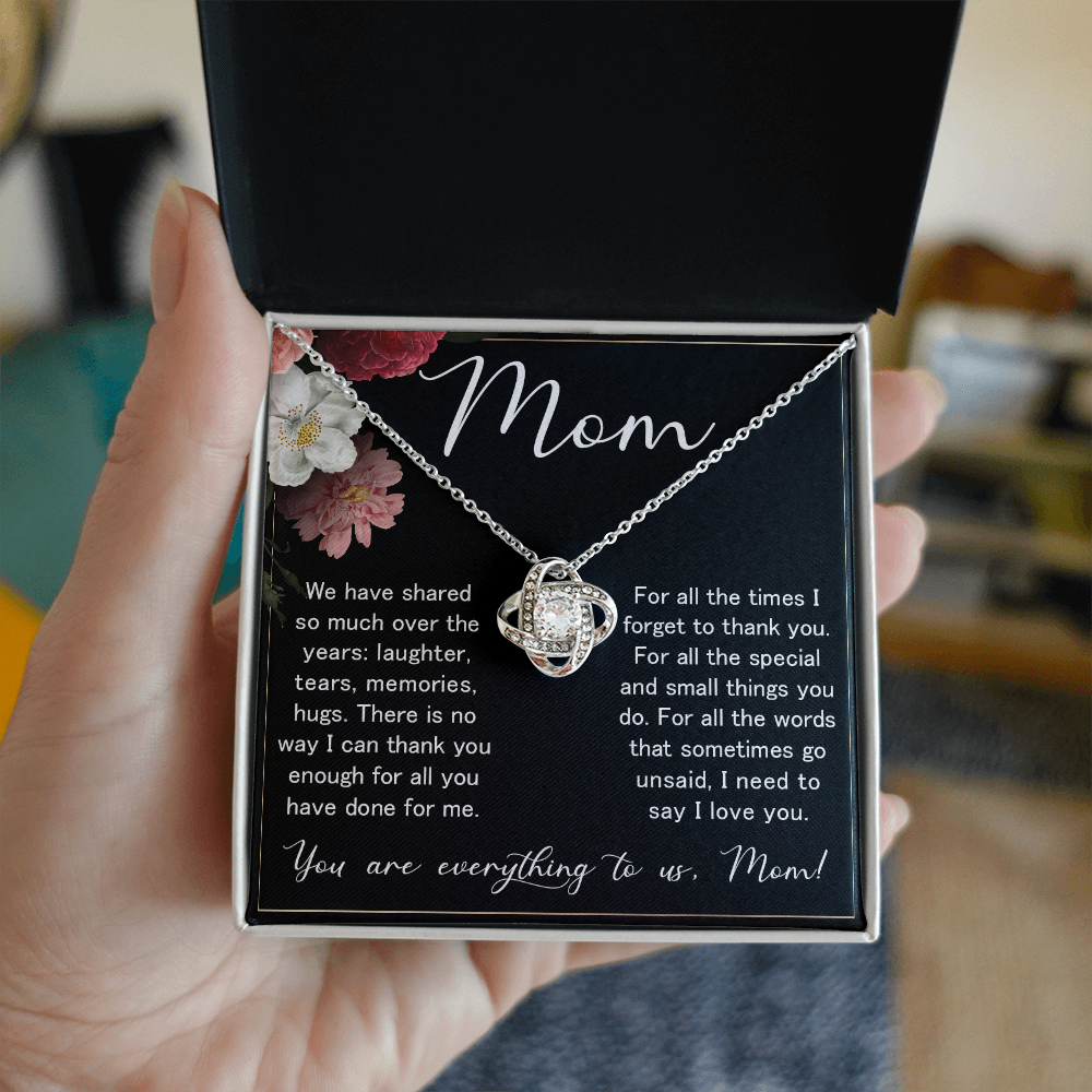 Love Knot Necklace – Meaningful Valentine's Day Gift for Mom