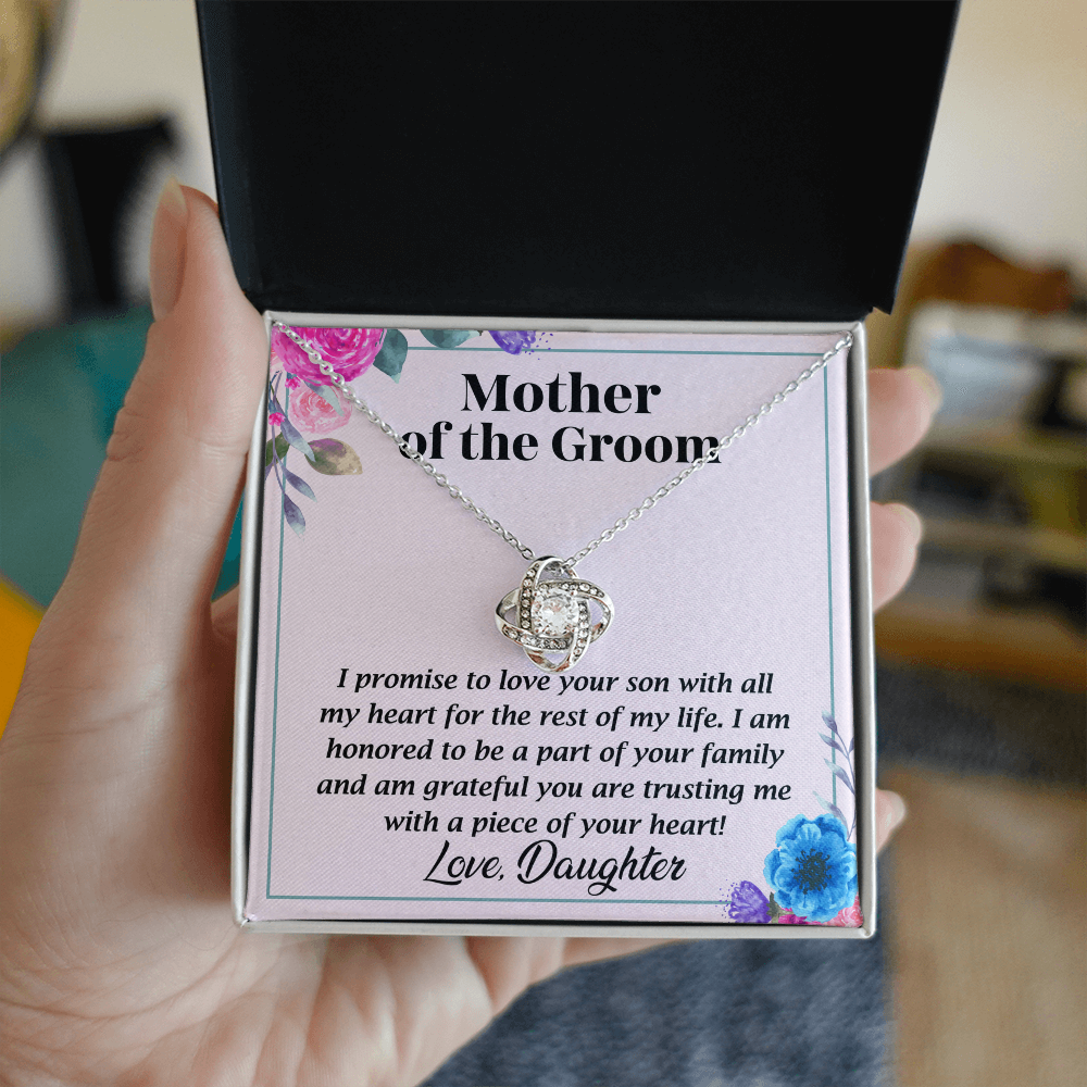 Necklace for mother's of the groom with Message Card and GIft boxNecklace for mother's of the groom with Message Card and GIft box