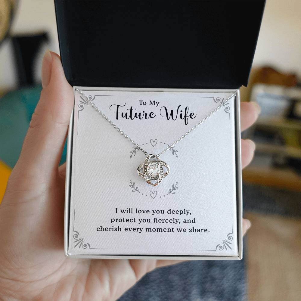 Heart Necklace with Message Card, The Perfect Gift for Fiancé, Future Wife, or Girlfriend - Celebrate Love on Anniversaries, Birthdays, Valentine's, and Mother's Day