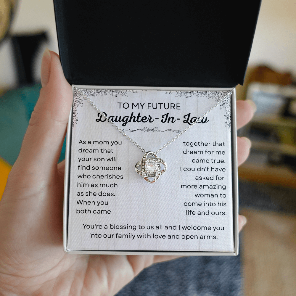 Future Daughter-in-law Wedding Gift - Love Knot Jewelry for Bride