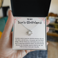 To My Son's Girlfriend Gift From Mom - Necklace for Birthday, Mother's Day