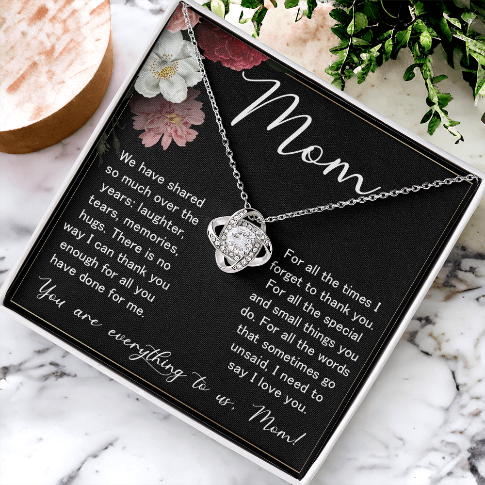 Love Knot Necklace – Meaningful Valentine's Day Gift for Mom