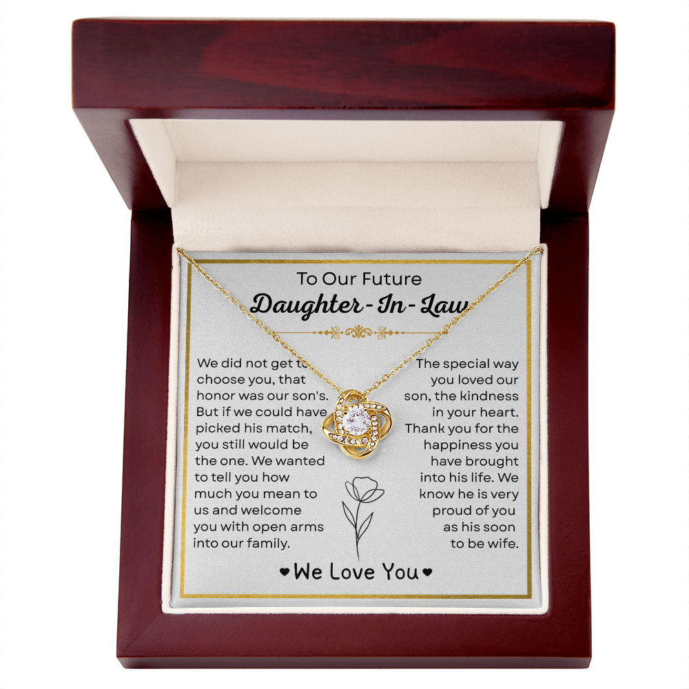 To My Future Daughter-in-law Necklace - Welcoming You to the Family
