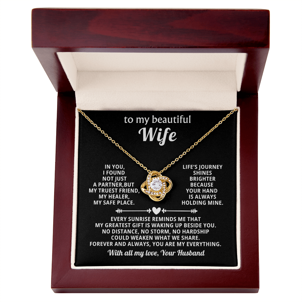 To My Wife - You Are My Everything - Love Knot Necklace