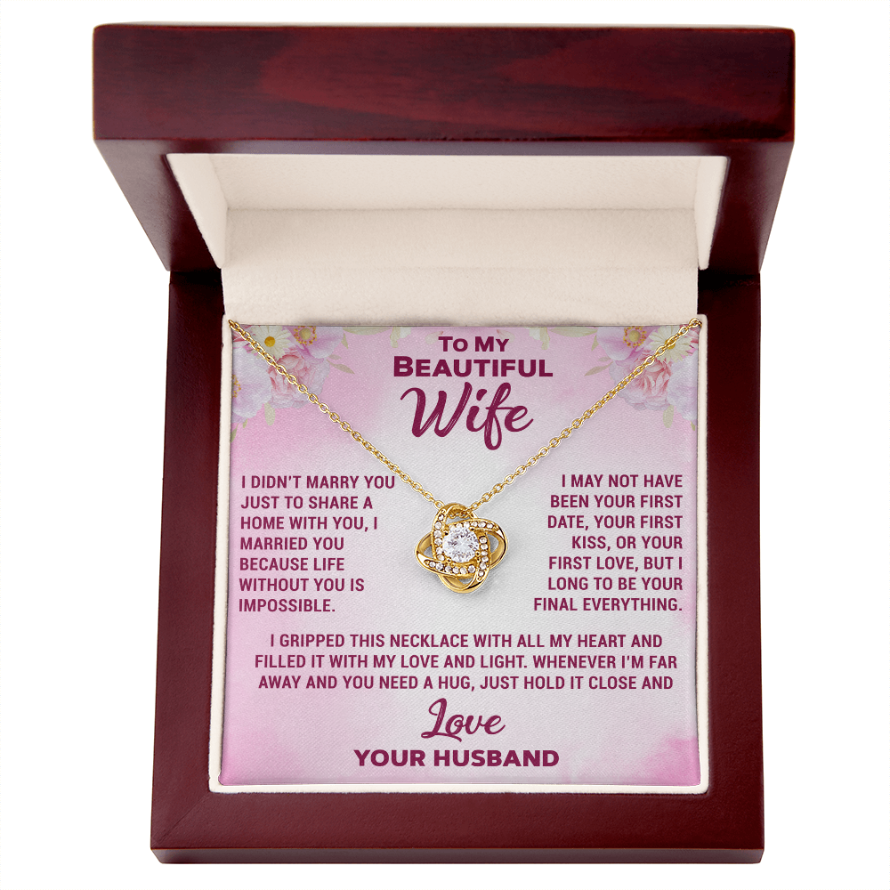 To My Daughter Necklace from Dad – Alluring Beauty Necklace, A Meaningful Gift