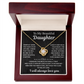 To My Beautiful Daughter | I Will Always Love You | Love Knot Necklace