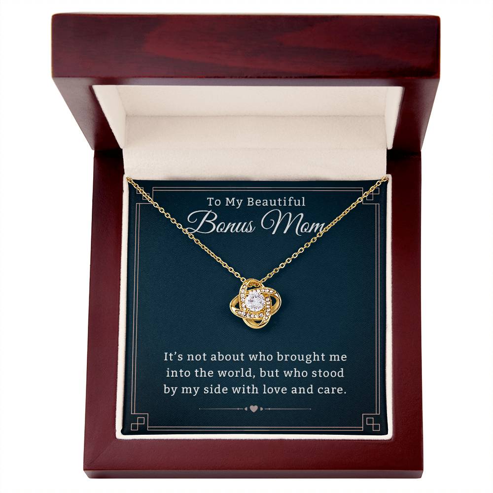 Heartfelt Necklace Gift for a Cherished Bonus Mom, Meaningful Jewelry for Mother's Day, Birthdays & Special Occasions to Show Your Love