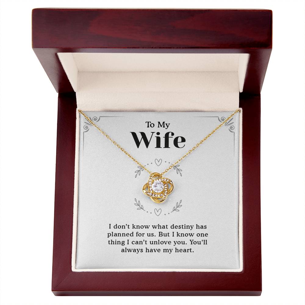 To My Wife Necklace from Husband - Romantic Soulmate Jewelry Gift for Birthday, Christmas, or Anniversary