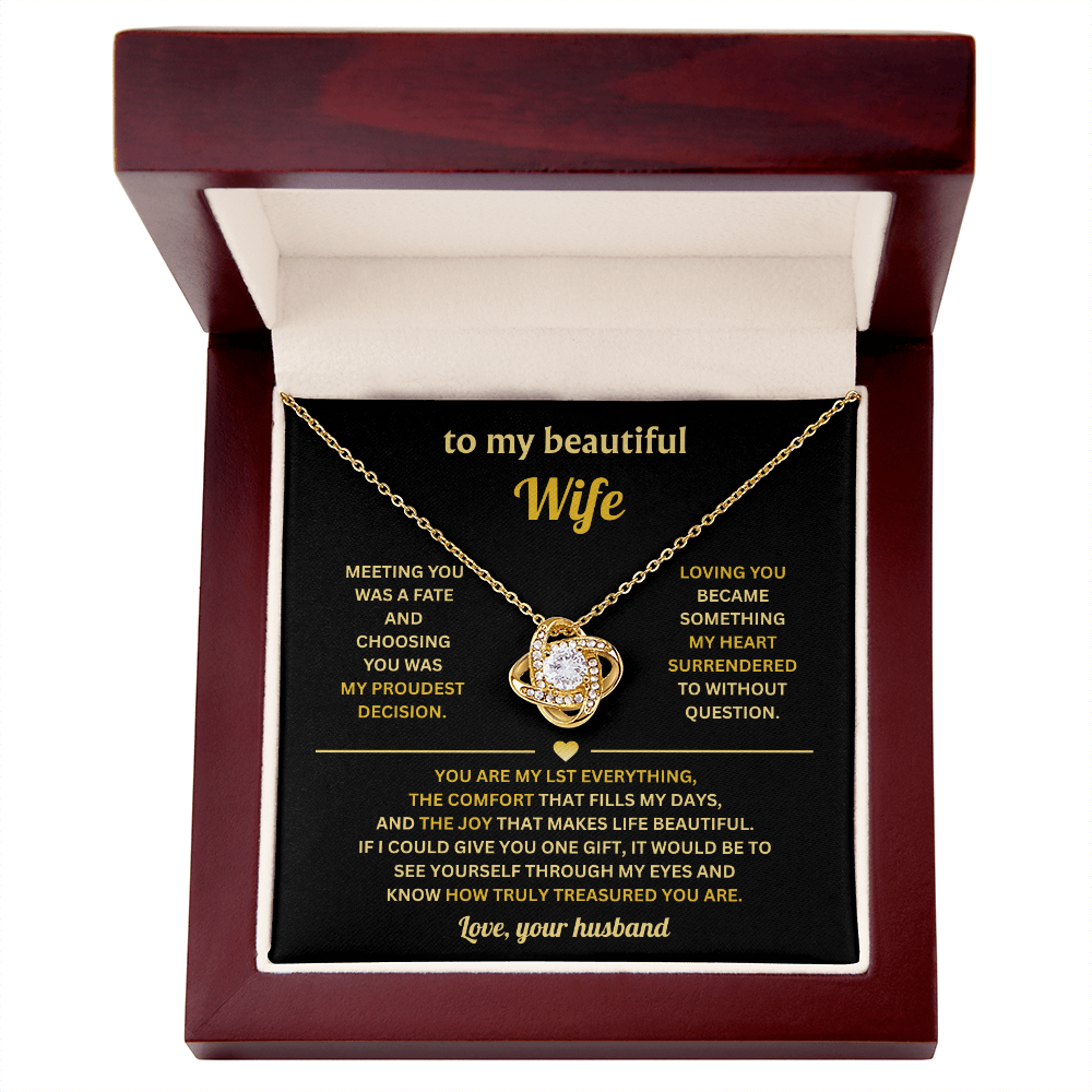To My Beautiful Future Wife - I Love You With All My Heart - Necklace for Her