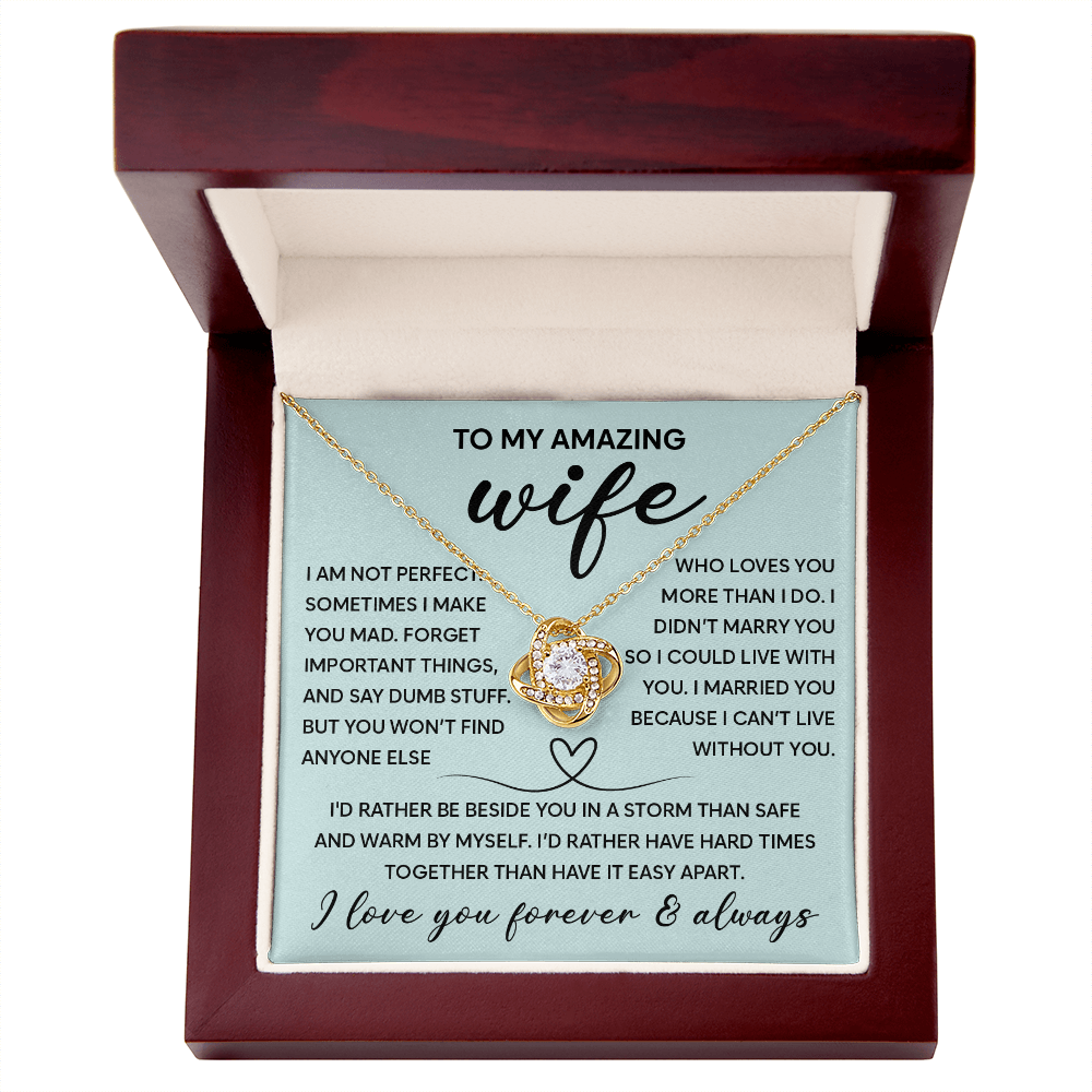 Necklace to My Wife From Husband Forever Love, Gift for Wives