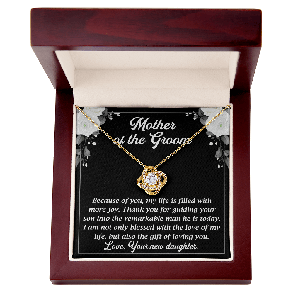 Mother of the Groom Gift from Bride – Beautiful Love Knot Necklace