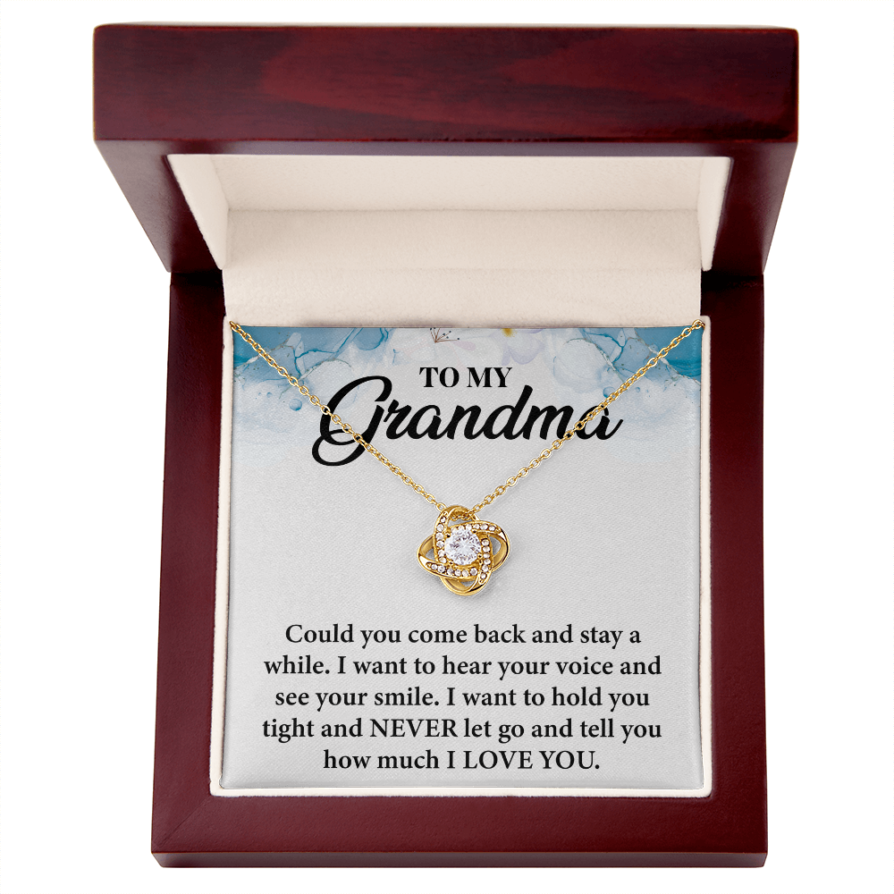 Best Gifts for Grandma – Elegant Love Knot Necklace, A Symbol of Love and Appreciation