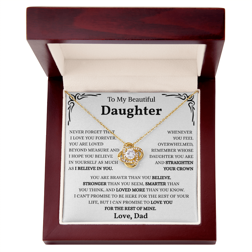To My Amazing Daughter - the Most Beautiful Chapters of My Life - Necklace