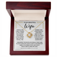 To My Beautiful Wife - You Make My Heart Truly Happy - Love Knot Necklace