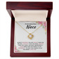 To My Beautiful Niece - Keep Me in Your Heart - Love Knot Necklace