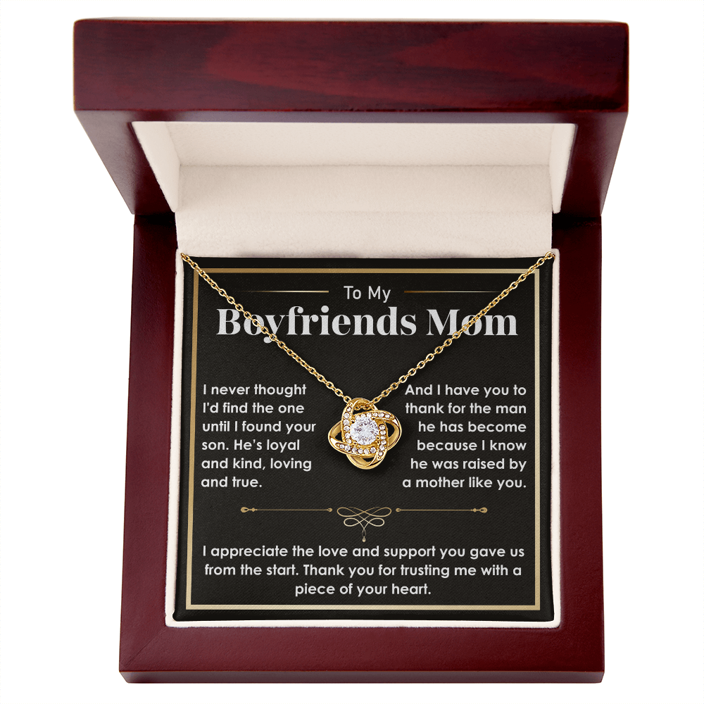 To My Boyfriend's Mom Necklace – A Sentimental Gift to Express Gratitude and Love, Perfect Gift for Boyfriend's Mom