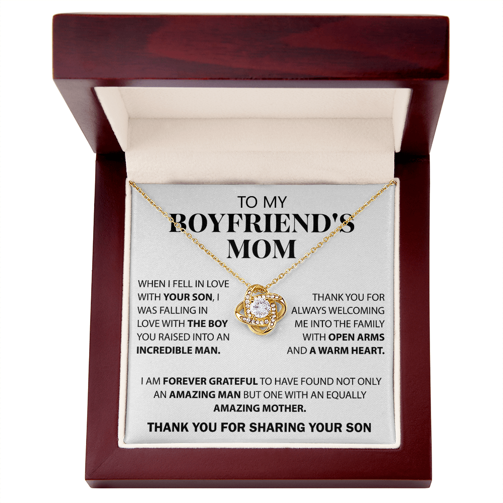 To My Boyfriend's Mom Necklace – Unique Gift Idea for Boyfriend's Mom