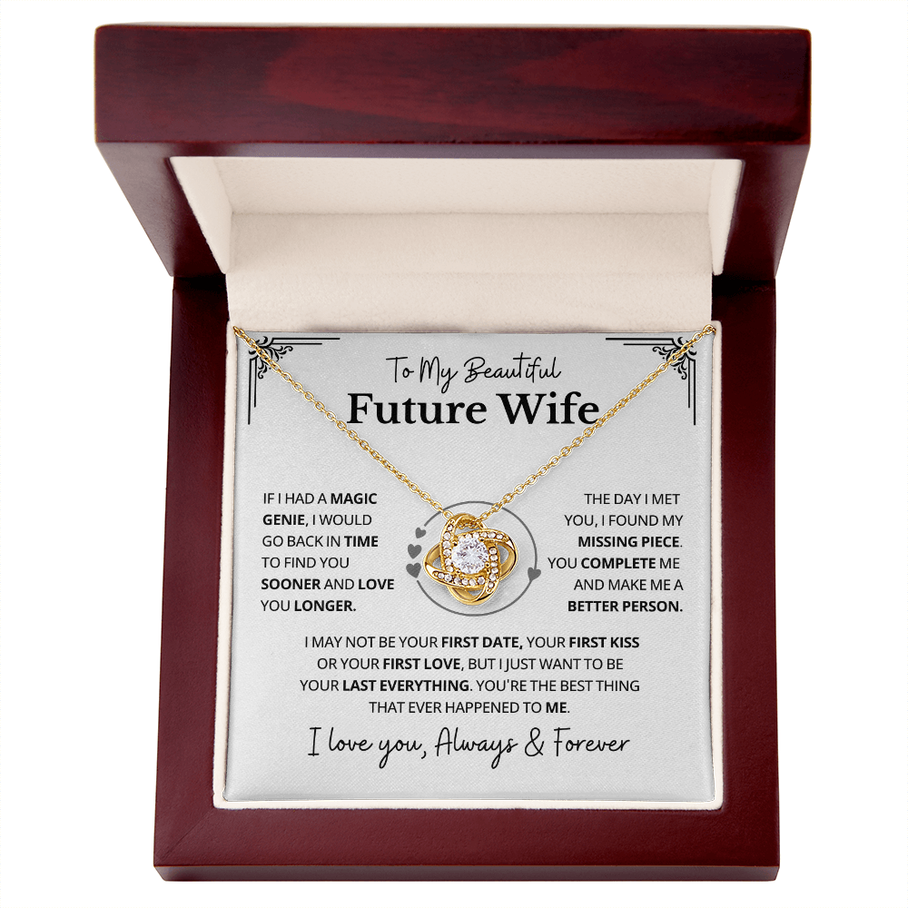 To My Future Wife Necklace From Husband, Valentine's Gifts for Girlfriend