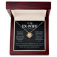 Best Ex Wife Necklace Jewelry for Her Birthday With Gift Box