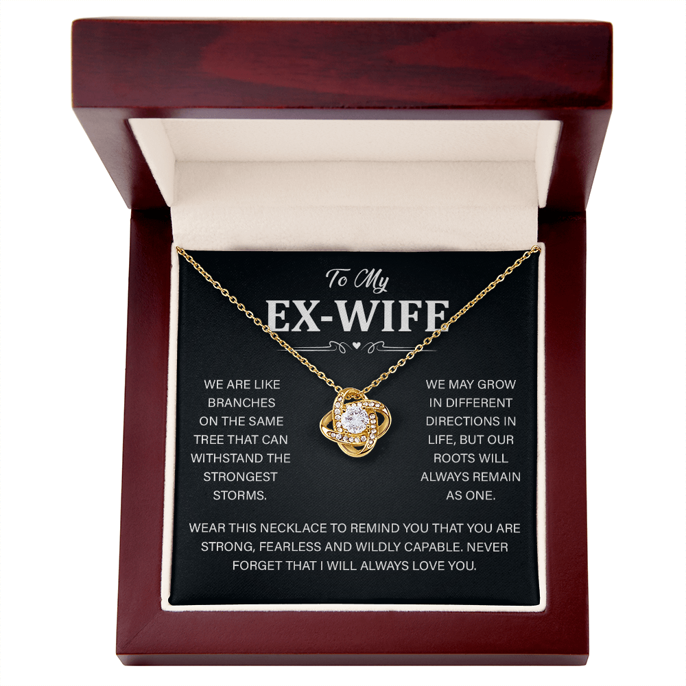 Best Ex Wife Necklace Jewelry for Her Birthday With Gift Box