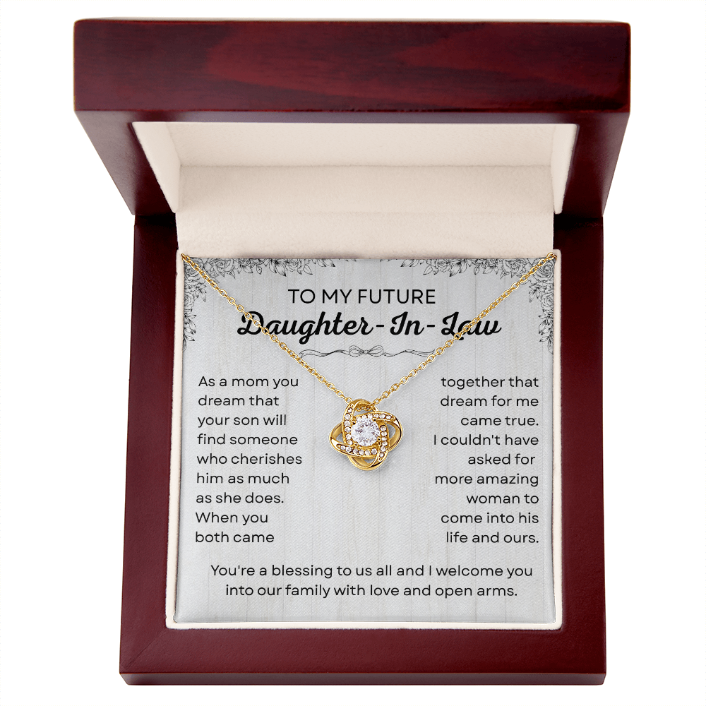 Future Daughter-in-law Wedding Gift - Love Knot Jewelry for Bride