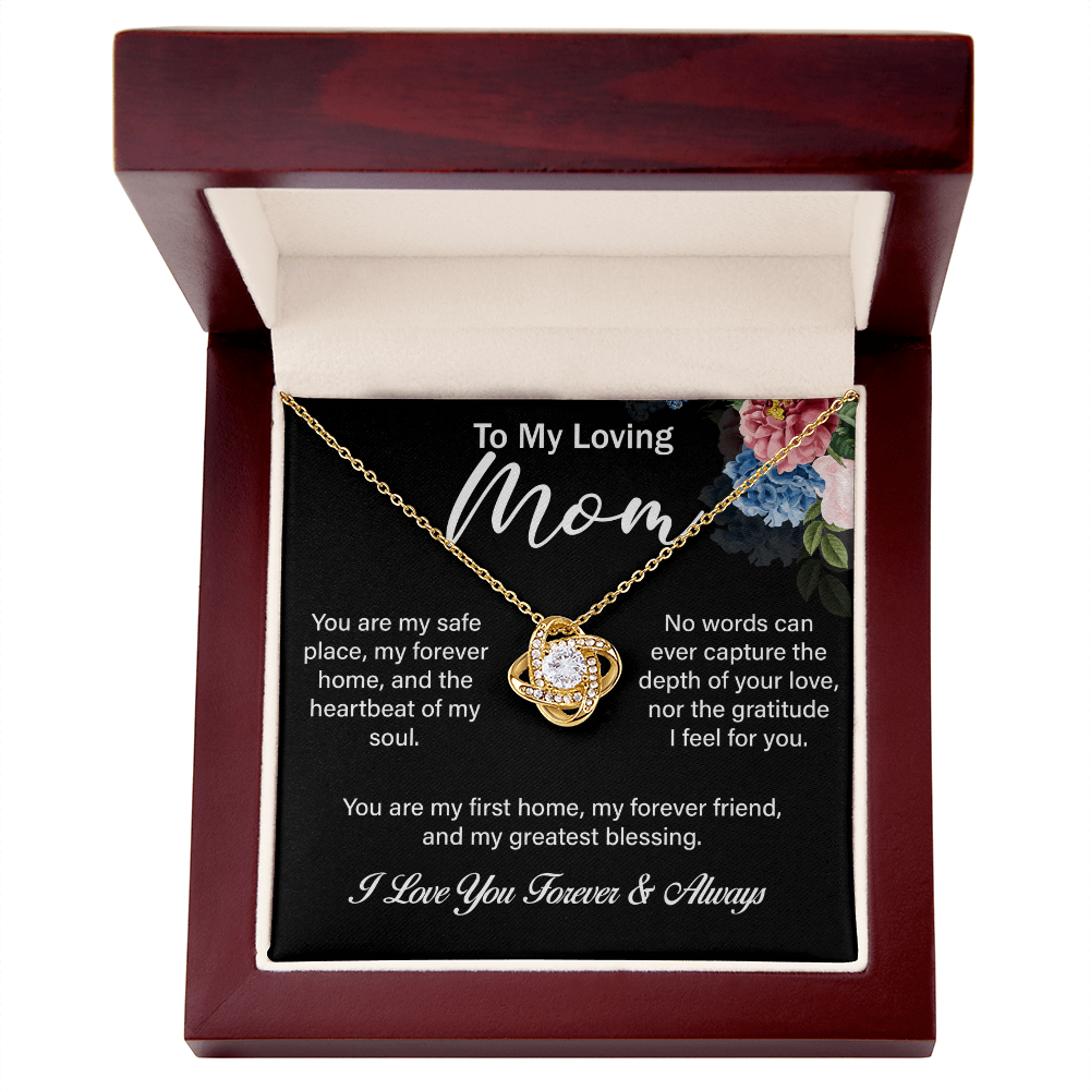 Love Knot Necklace – A Timeless Gift for Mom, Symbolizing an Eternal Bond
