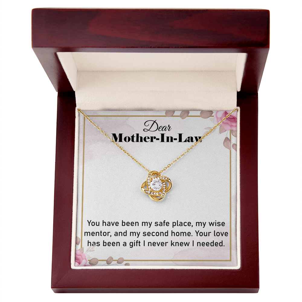 To My Mother in-Law gift, Gifts for Mother-in-Law – Stunning Love Knot Necklace for Special Moments - Gifts idea for Mother in-Law