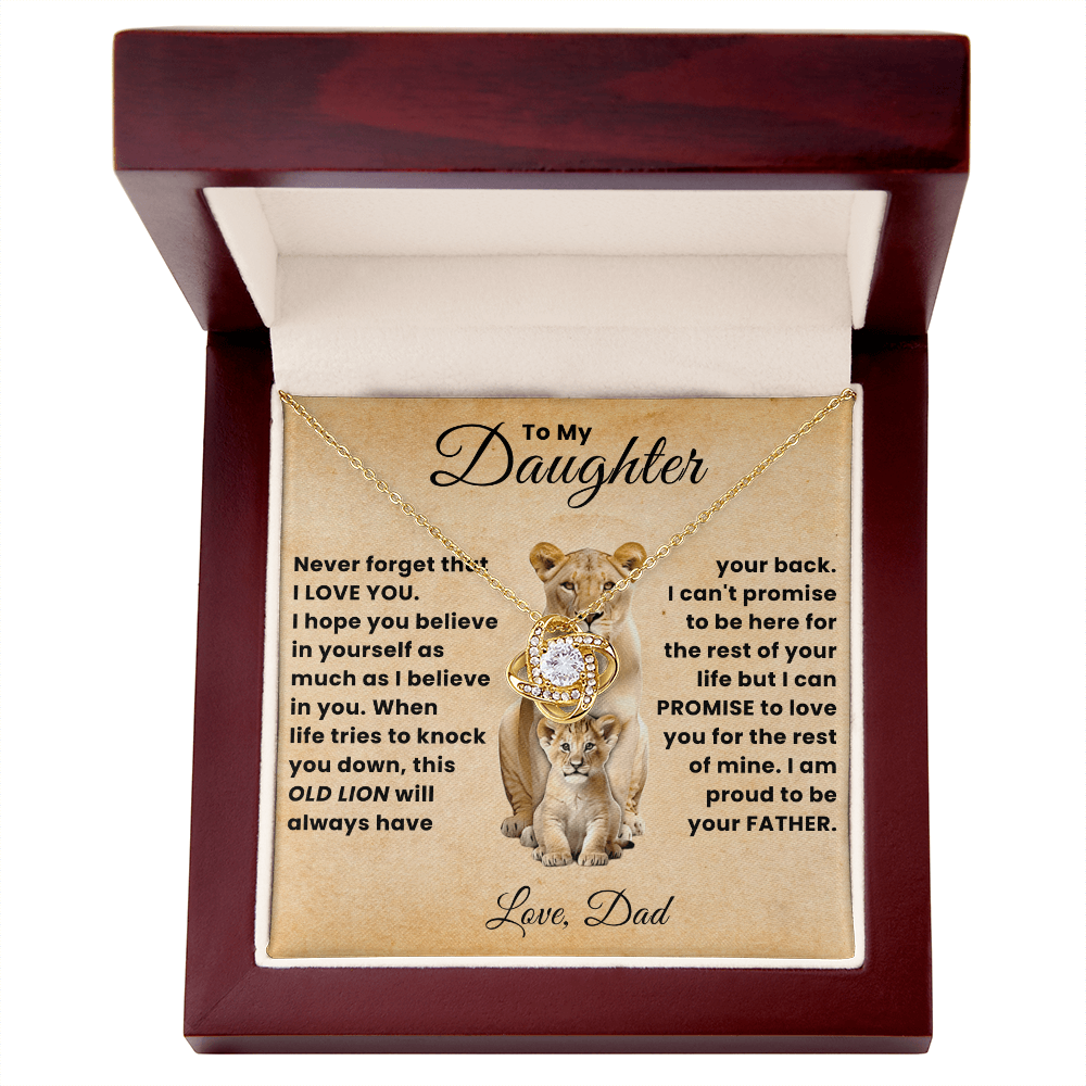 To My Beautiful Daughter Necklace From Mommy, Perfect for Mother's Day