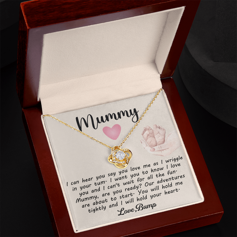 Gifts for New Moms – Love Knot Necklace, Thoughtful Gift for First-Time Moms