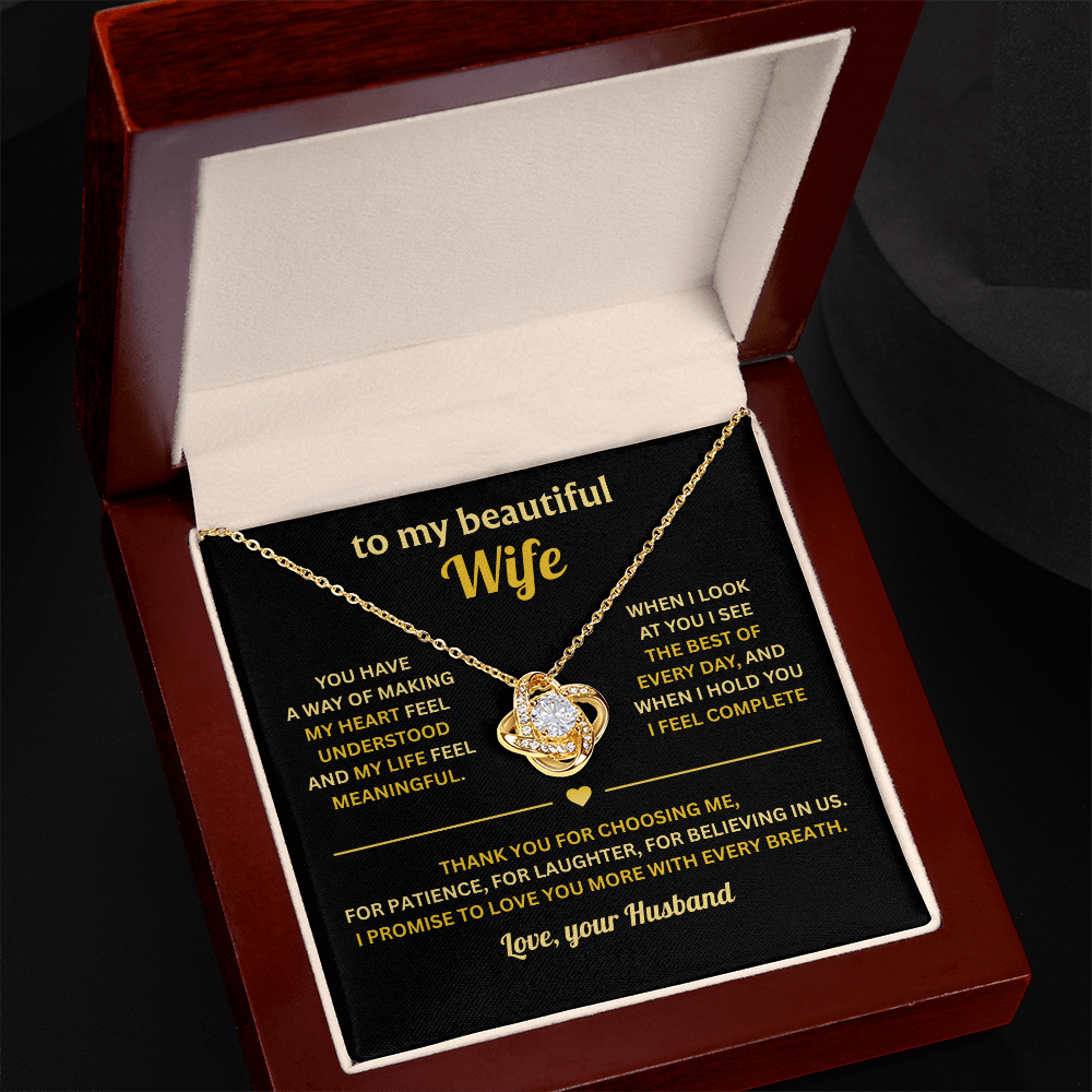 Dear Wife - My Prayers Were Answered the Day That I Met You - Necklace for Women
