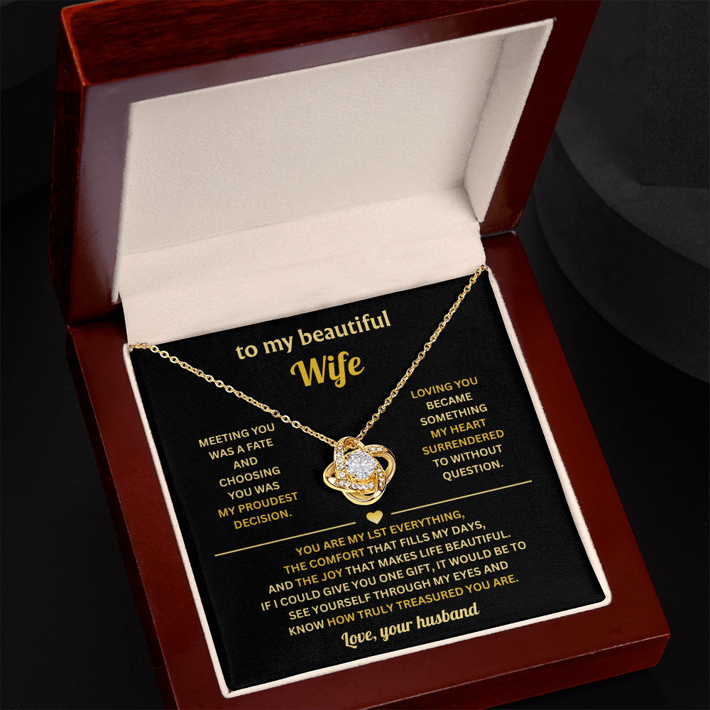 To My Beautiful Future Wife - I Love You With All My Heart - Necklace for Her