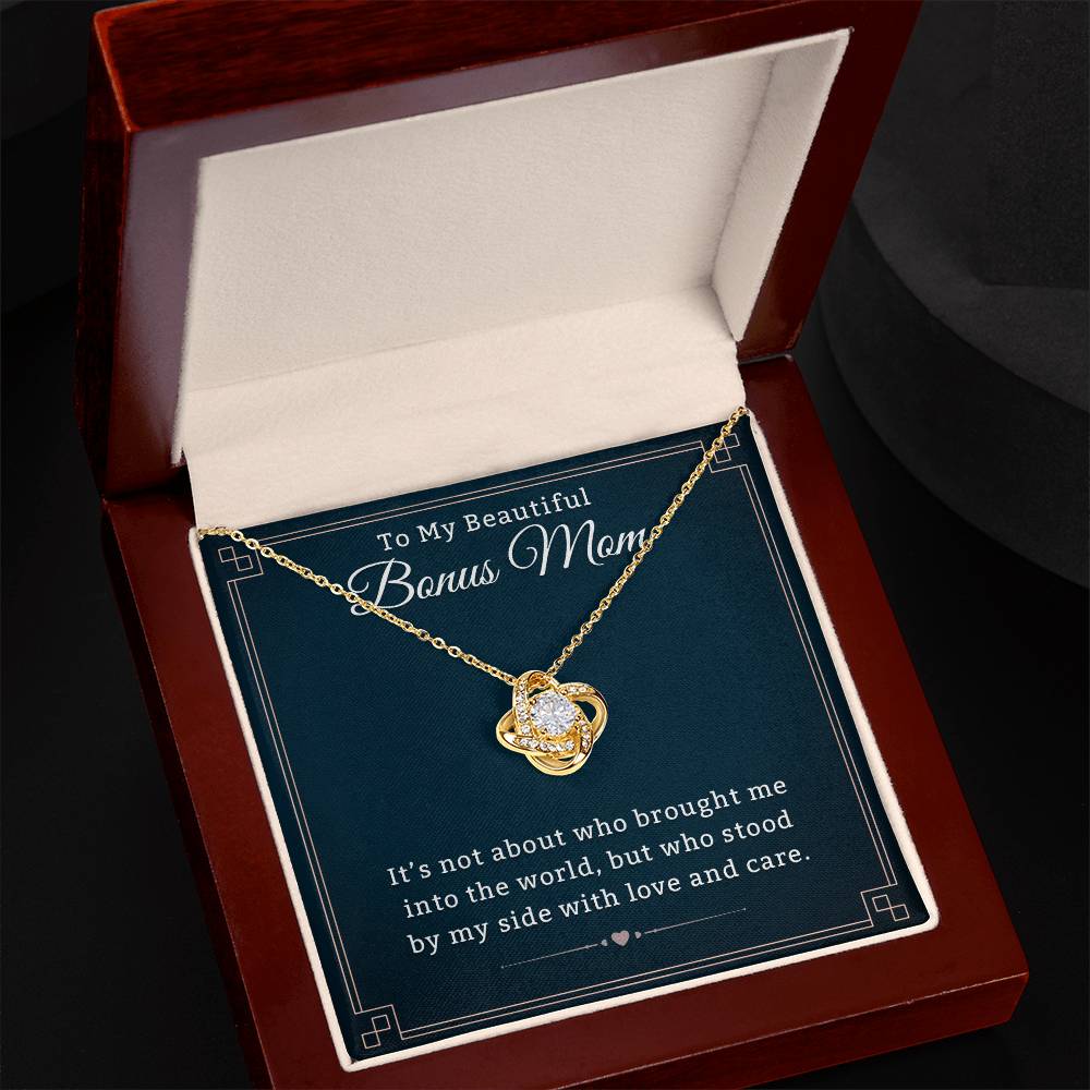 Heartfelt Necklace Gift for a Cherished Bonus Mom, Meaningful Jewelry for Mother's Day, Birthdays & Special Occasions to Show Your Love