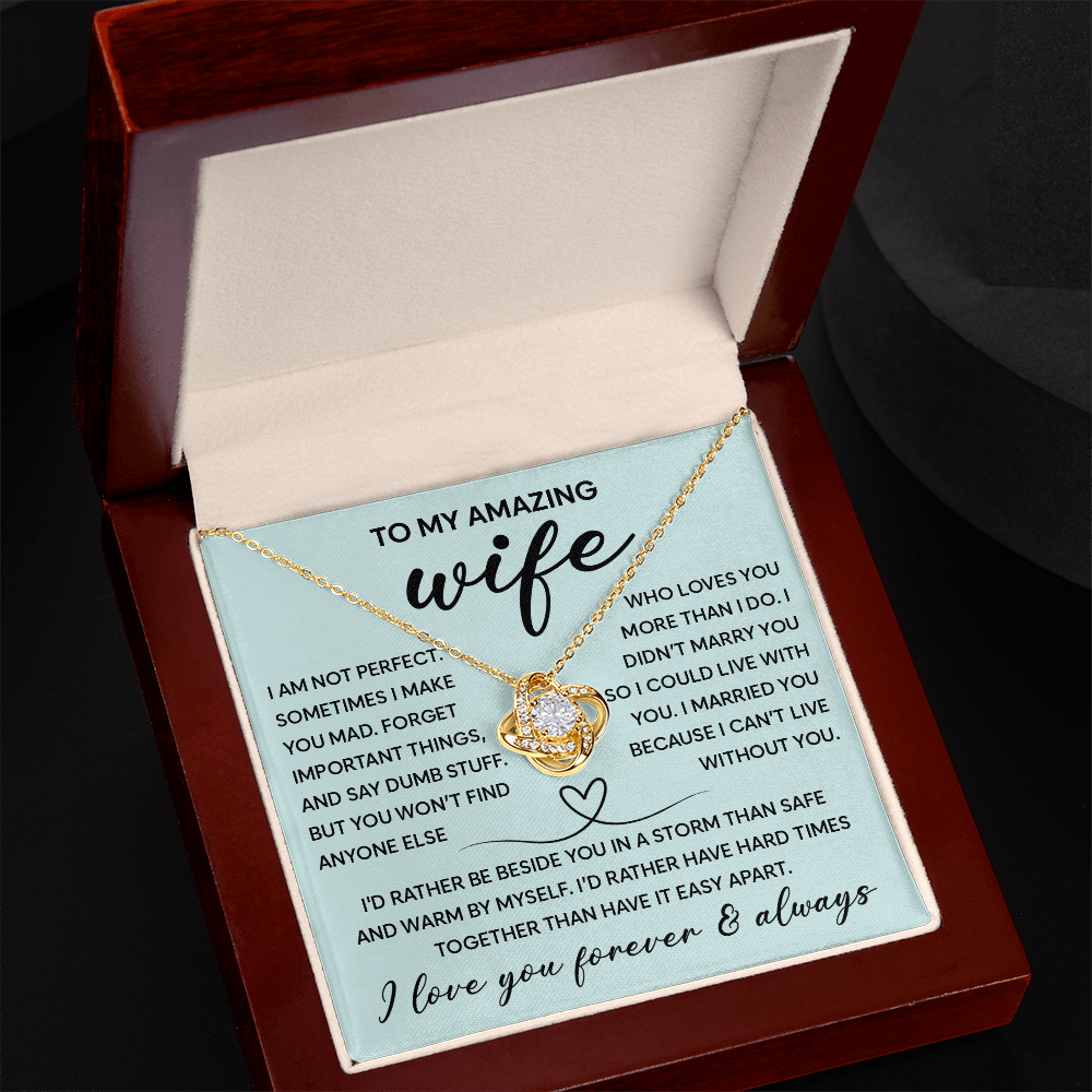 Necklace to My Wife From Husband Forever Love, Gift for Wives