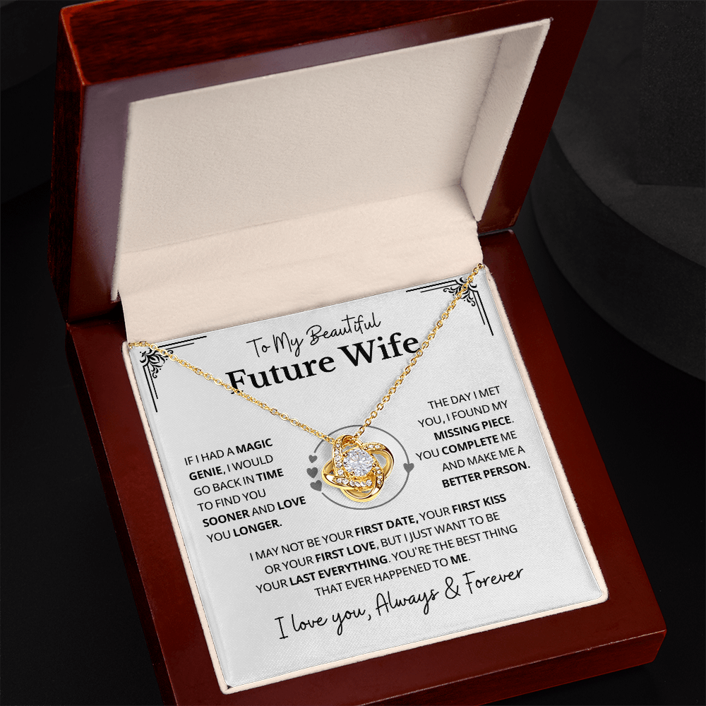 To My Future Wife Necklace From Husband, Valentine's Gifts for Girlfriend