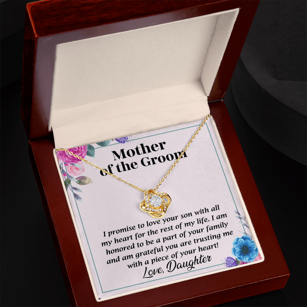 Necklace for mother's of the groom with Message Card and GIft boxNecklace for mother's of the groom with Message Card and GIft box