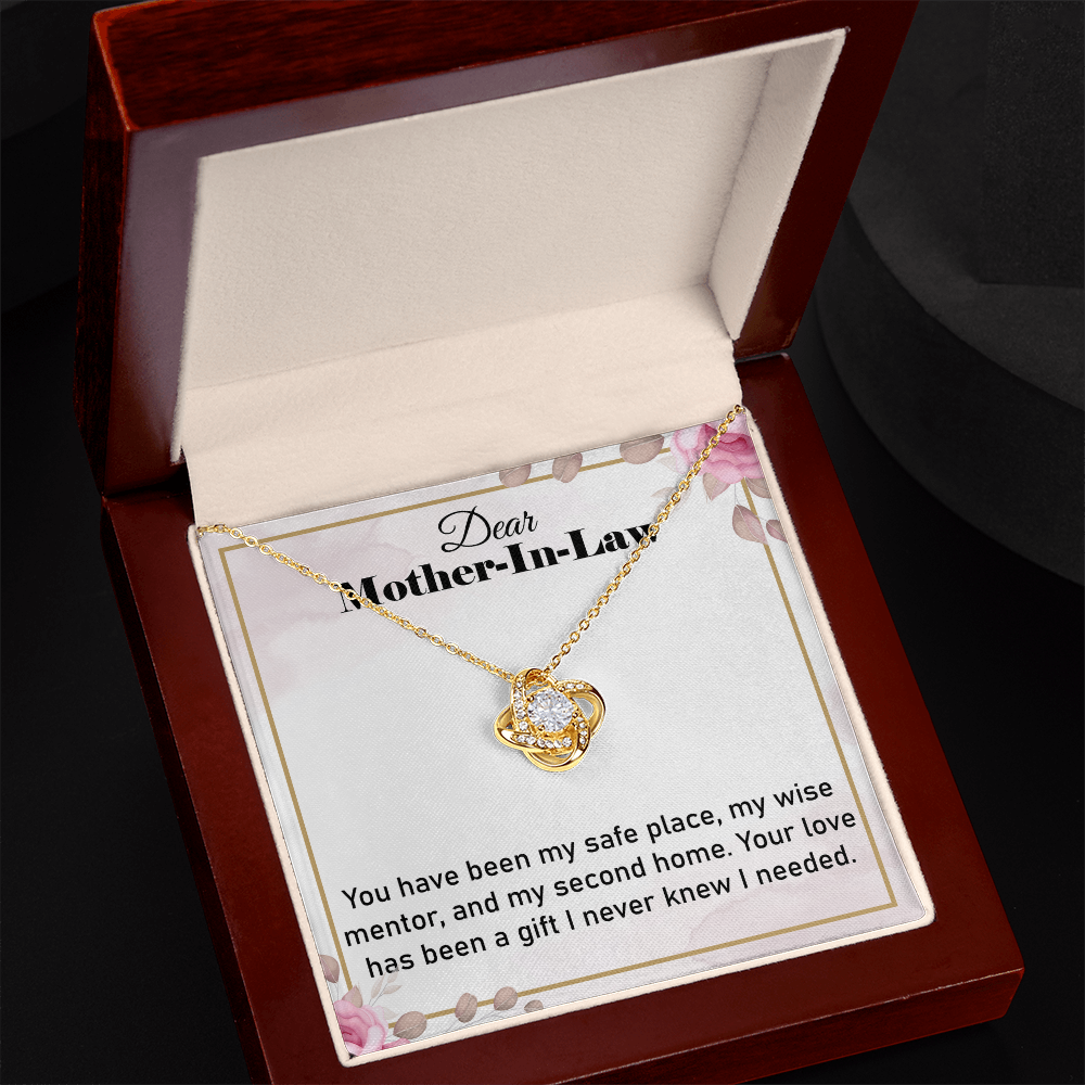 To My Mother in-Law gift, Gifts for Mother-in-Law – Stunning Love Knot Necklace for Special Moments - Gifts idea for Mother in-Law